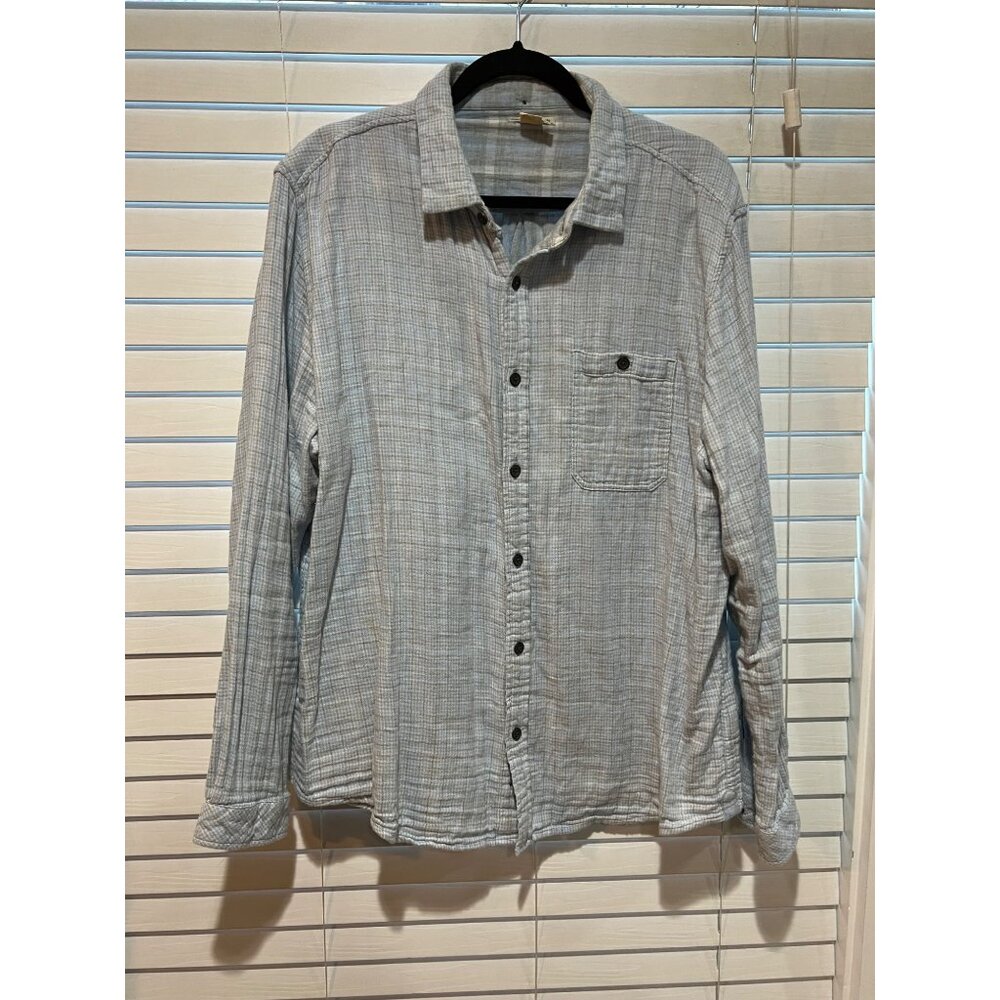 Carbon 2 Cobalt Long Sleeve Button Up Shirt - Size L